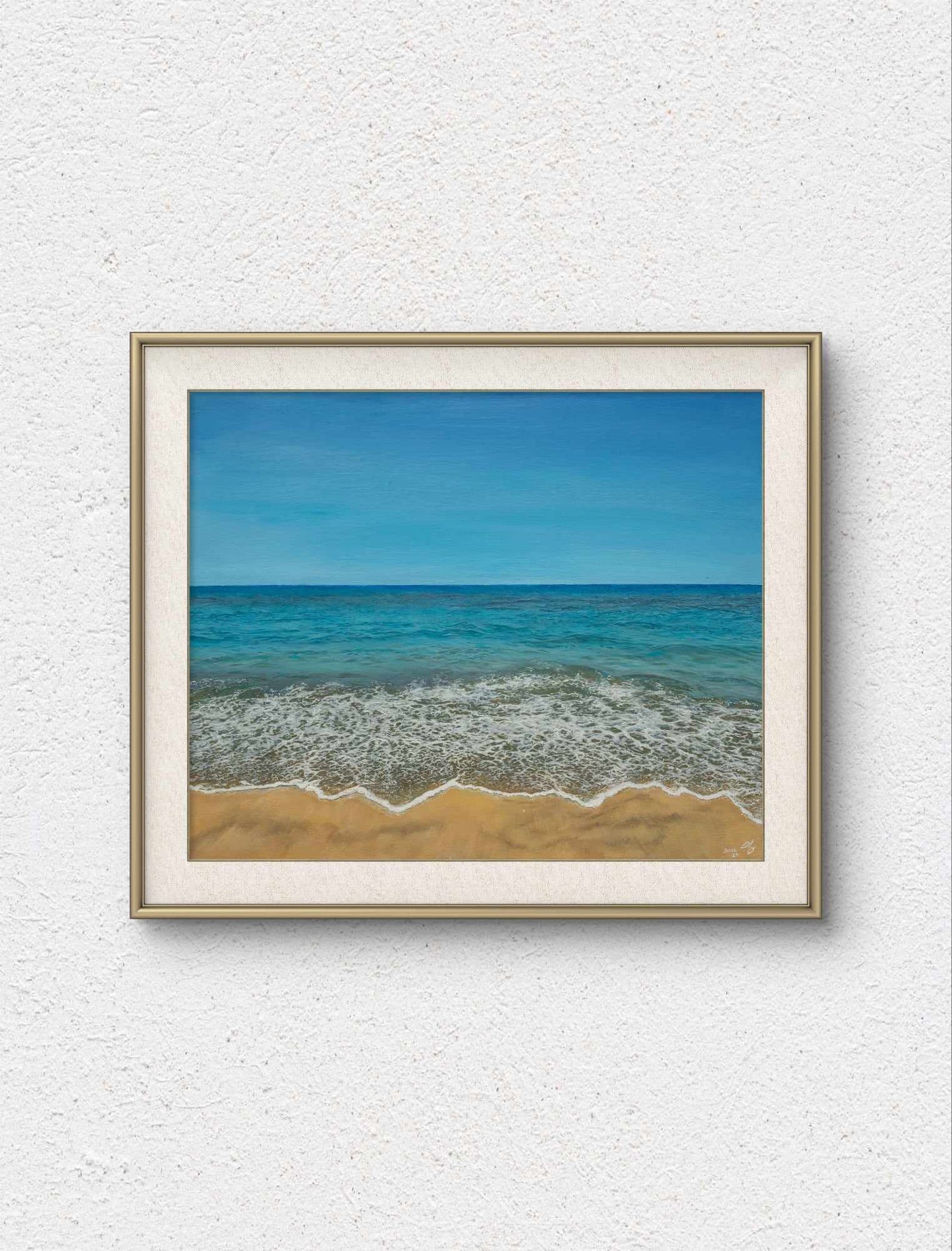 Foamy Seashore (Print)