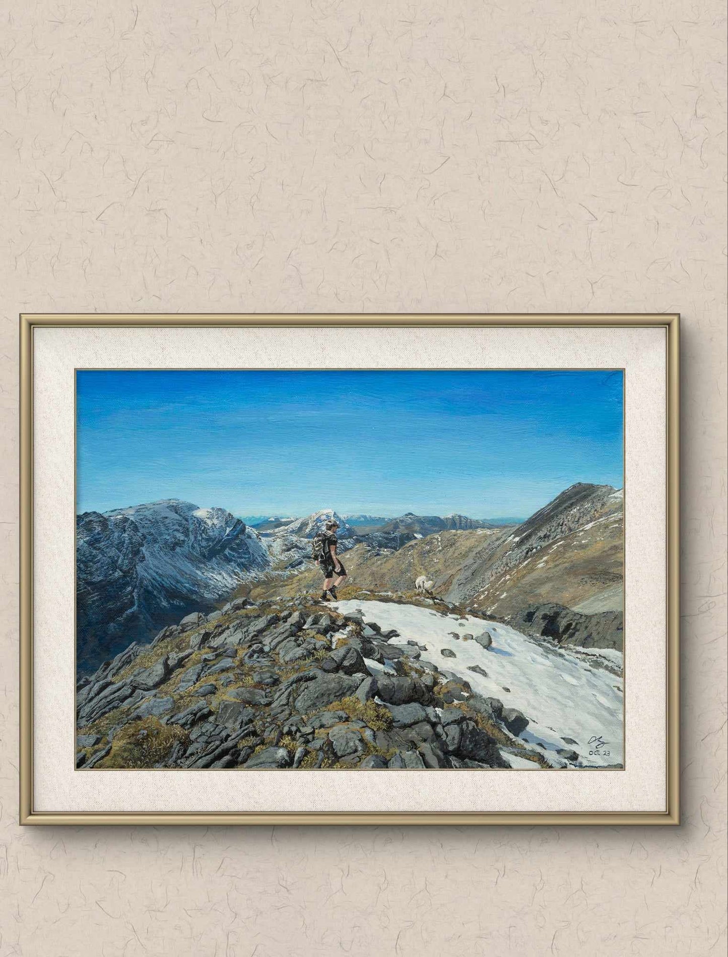 The Highland Hiker And His Dog (Print)